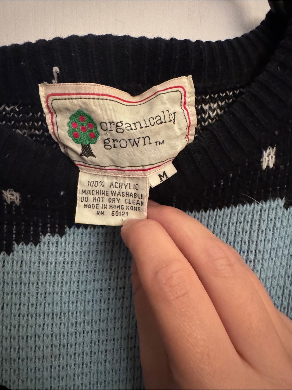Vintage Graphic Crewneck Knit Sweater - Picture 7 of 7